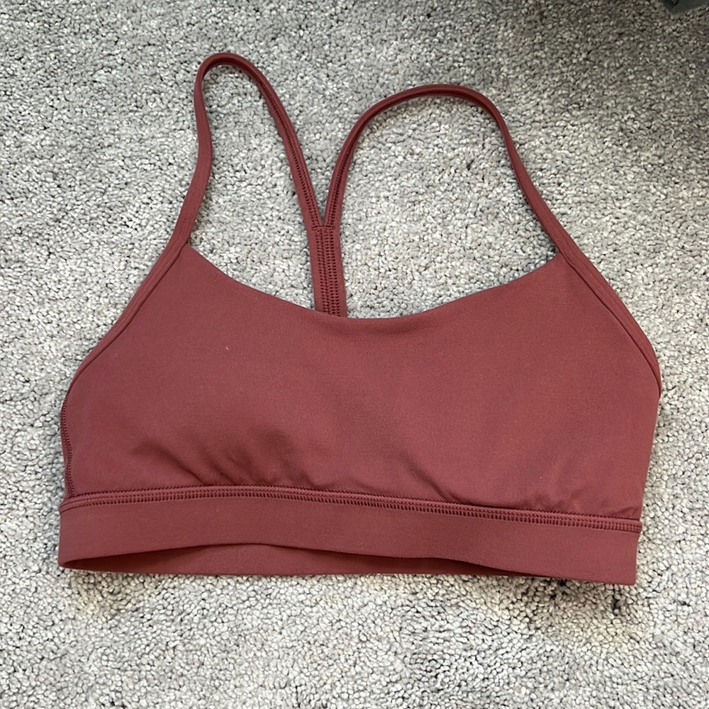 Lululemon burgundy sports bra